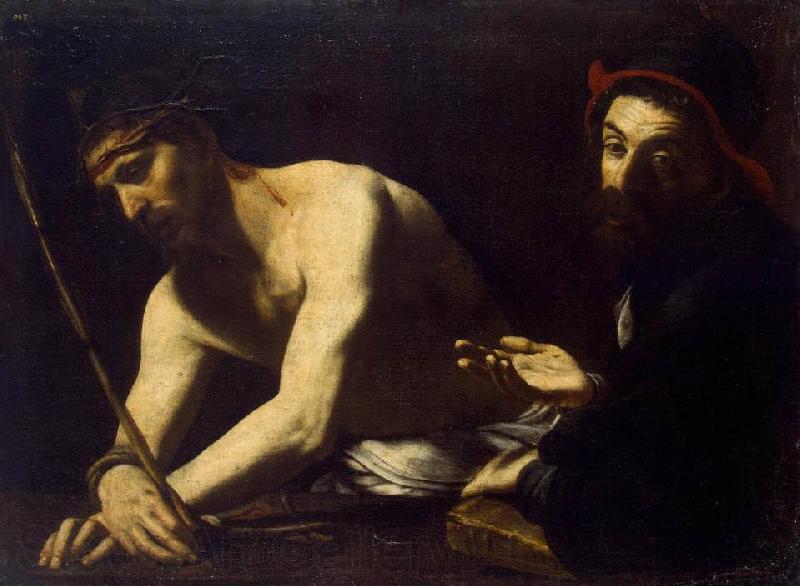 CARACCIOLO, Giovanni Battista Christ and Caiaphas Germany oil painting art